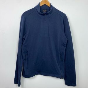 Balance collection outdoor shirt quarter zip long sleeve navy blue